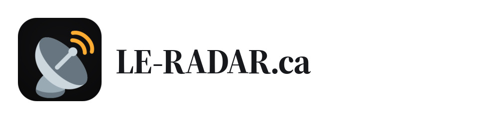 Mot-symbole LE-RADAR.ca sur fond clair